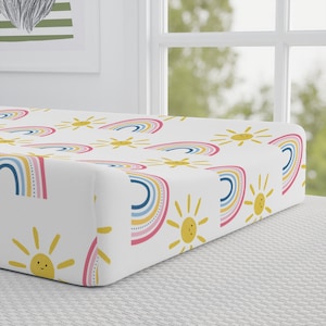 Du är min solsken Skötbäddsöverdrag - Babyshowerpresent - Barnrumsdekor - Babyregistreringsobjekt - Nyföddpresent