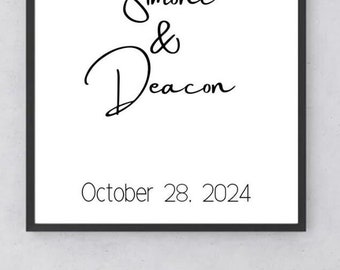 Custom Wedding Keepsake Digital Download