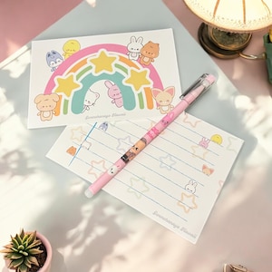 Tarjetas con notas de Stray Kids con el adorable bebé SKZOO