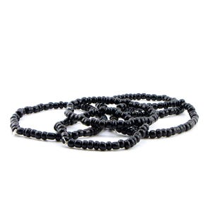 Black Beaded Bracelet