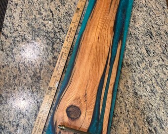 Charcuterie board turquoise color