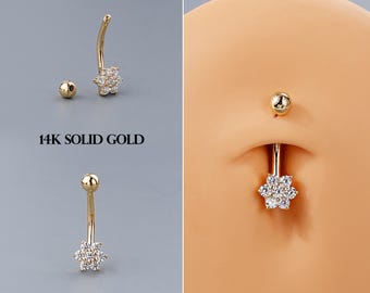 Piercing Per Ombelico Modello Alexandrie, Con Cristalli Swarovski, Colore: Bianco E Acciaio Chirurgico 316 L, Cod. Bpicry001-cl-10mm