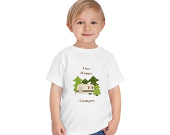 Toddler One Happy Camper Short Sleeve Tee