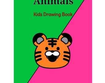 Kids Drawing Book Coloring Animals - Education Book