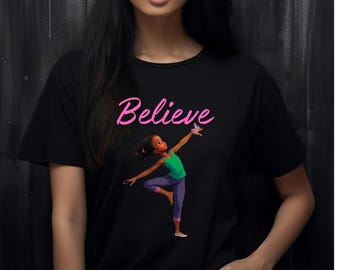 Ballerina T-Shirt: Breathable Comfort, Eco-Friendly Cotton, Customizable