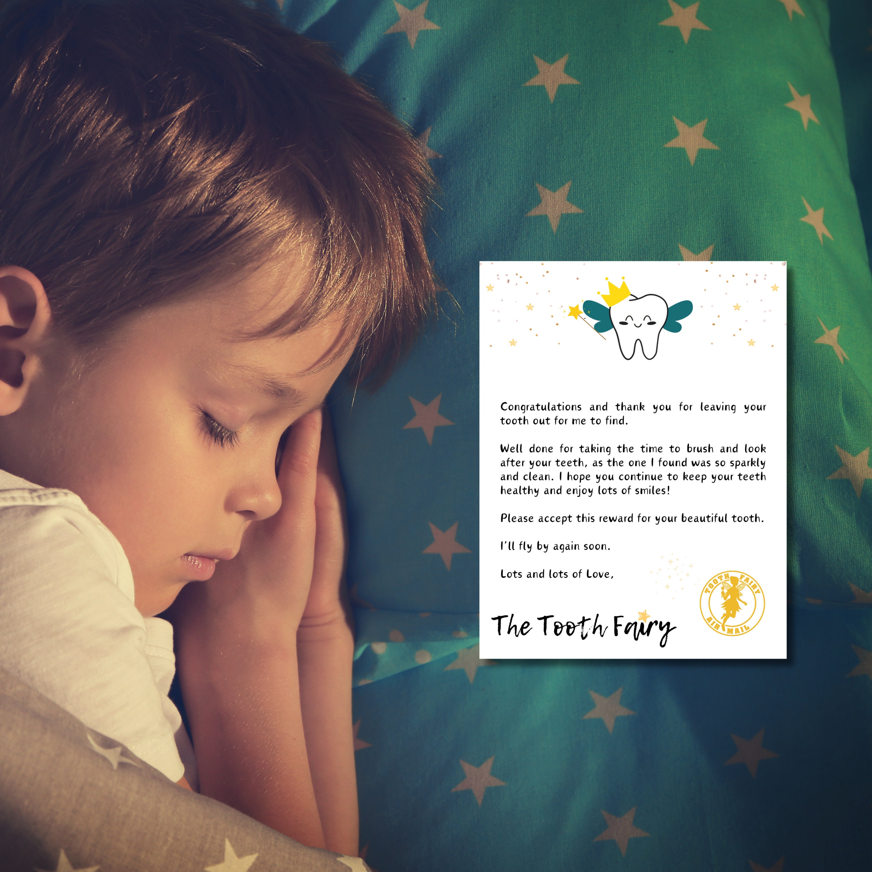 Editable tooth fairy letter canva upload instant download printable