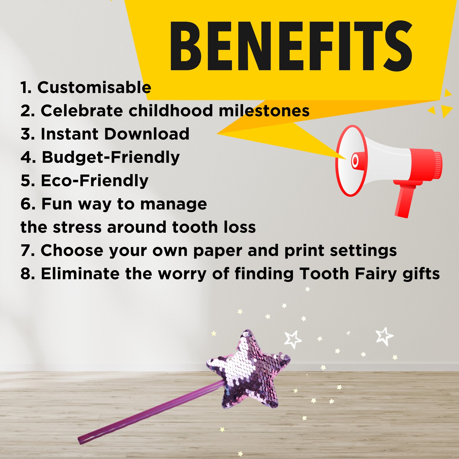 Editable tooth fairy letter canva upload instant download printable etsy