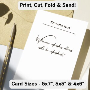 Bestie Bible Verse Card Friendship Milestone, Christian Thank You card stampabile Download immediato
