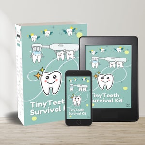 Ebook Tiny Teeth Care Tooth Tracker para impressão, download instantâneo para pais e responsáveis