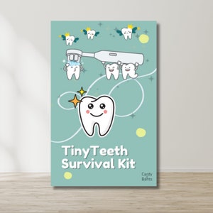 Ebook Tiny Teeth Care Tooth Tracker para impressão, download instantâneo para pais e responsáveis