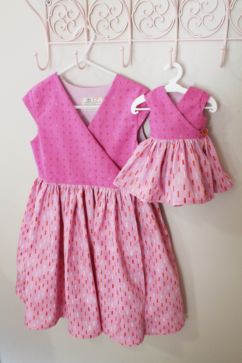 Doll and Girl matching dresses Girls size 7 18 inch doll Etsy