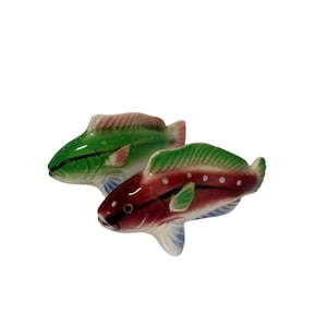 Vintage (Japan) Fisch Salz und Pfeffer Streuer