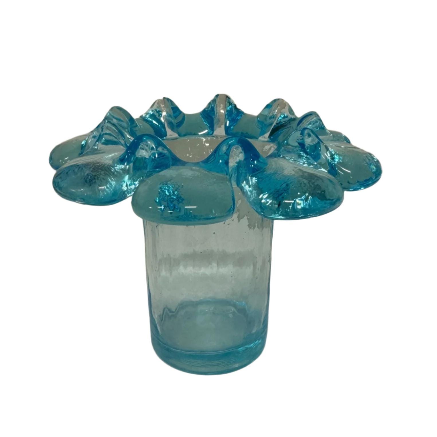 Kosta Boda (sweden) Designed by Goran Warff, Warff Krinolin Blue