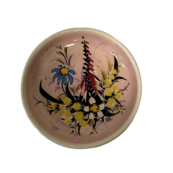 Guy Boyd (australia) Hand-painted Wildflower Wall Plate or Pin