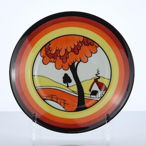 Wedgwood, Clarice &quot;House and Bridge&quot; Limited Edition Fantastique plate by Clarice Cliff