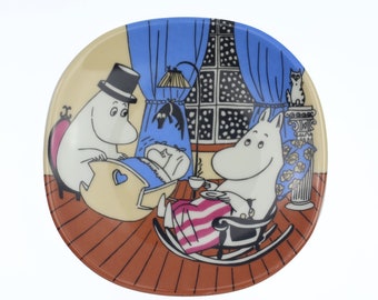 Arabia (Finland) Moomin plate "A Quiet Moment" 12 cm