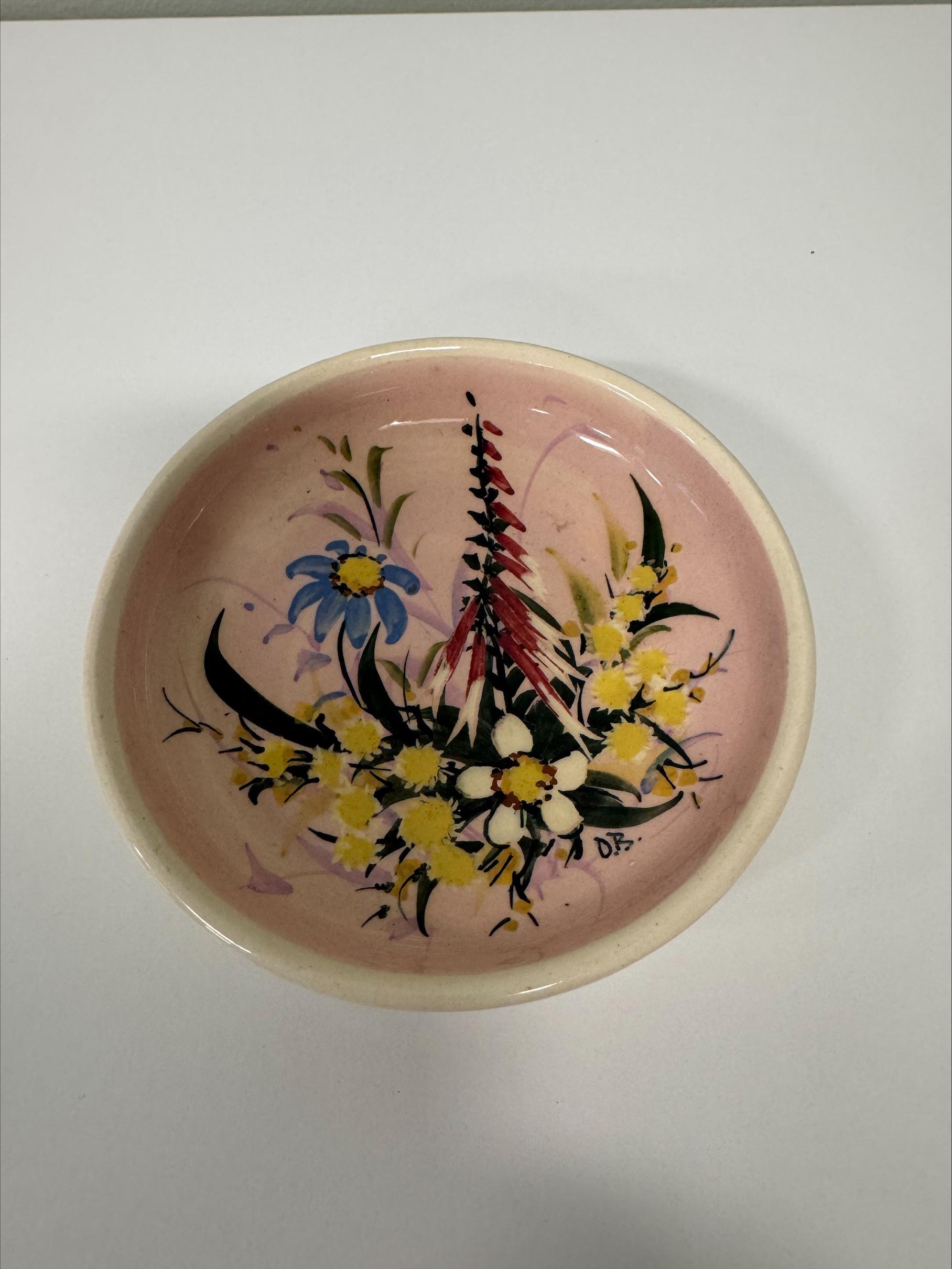 Guy Boyd (australia) Hand-painted Wildflower Wall Plate or Pin