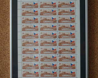Danube Commission, Hungarian framed sheet of stamps 1981