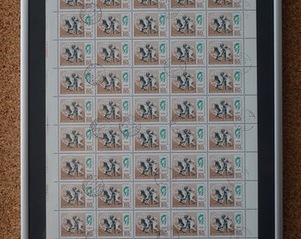 1969 World Pentathlon Championship, Hungarian framed sheet of stamps