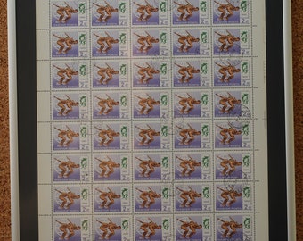 Weltmeisterschaft im Fünfkampf 1969, ungarischer Briefmarkenbogen