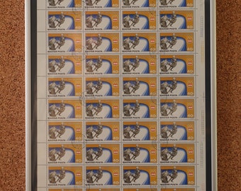 XII. Ungarischer gerahmter Briefmarkenbogen der Olympischen Winterspiele 1976