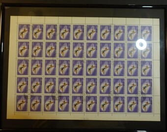 VIII. European Athletic Championship Budapest 1966 framed sheet of stamps (Hungarian)