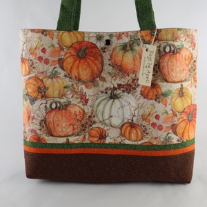 Fall Harvest Shoulder Bag Purse Thanksgiving Pumpkin handbag tote