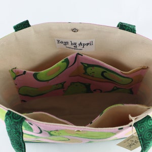 Avocato Toast Shoulder Bag Purse Cat Lover Tote Avocado | Etsy
