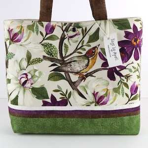 Spring Blooms Shoulder Bag Purse Magnolia Flowers handbag Tote