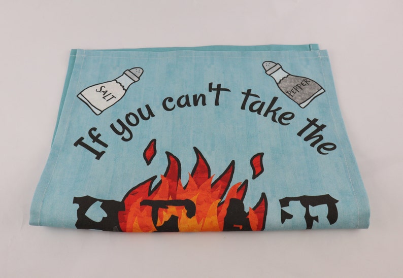 Handmade Kitchen Fire Hand Towel Tea Towel | Etsy