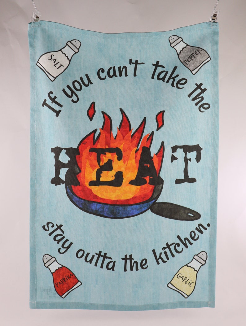 Handmade Kitchen Fire Hand Towel Tea Towel | Etsy