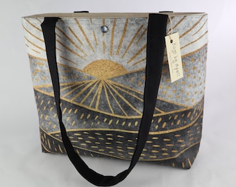 Dawn or Dusk Shoulder Bag Purse Mountain Sunrise Handbag Sunset Landscape Tote