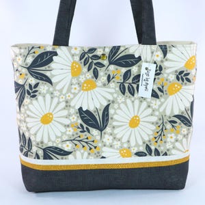 Bolso de hombro con margaritas de primavera Bolso de mano con flores de margaritas