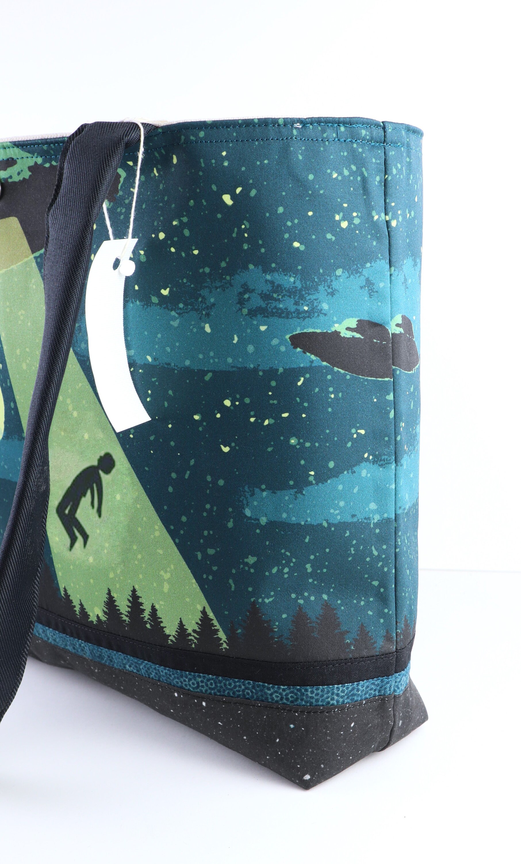 Alien UFO Abduction Shoulder Bag Purse Space Aliens Handbag Tote - Etsy