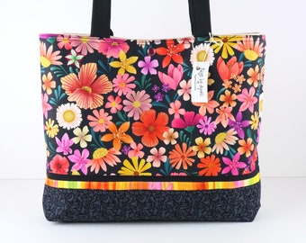 Wild Flower Medly Mother's Day Shoulder Bag Purse Daisy Flowers handbag tote