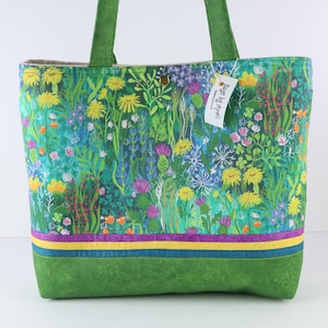 Celebrate Weeds Shoulder Bag Purse Spring Wildflowers handbag tote