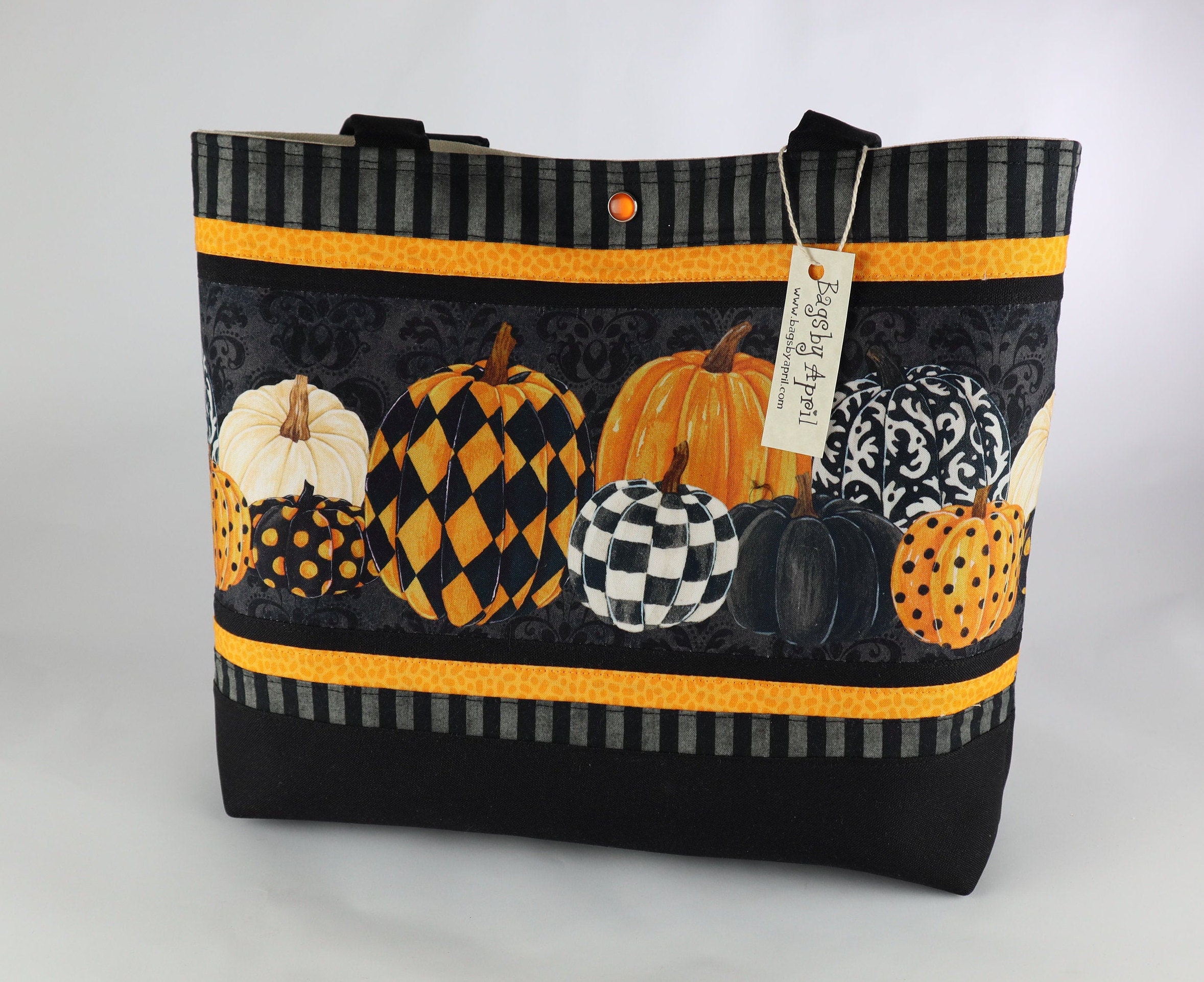 Halloween Shoulder Bag Pumpkin Handbag purse Fall Harvest tote Etsy
