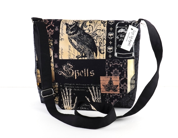 Buy Gothic Fabric Messenger Bag Skull Shoulder Bag Skeleton Online in India  