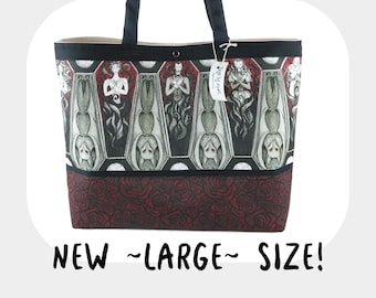 New LARGE Size Gothic Vampires Shoulder Bag Tote