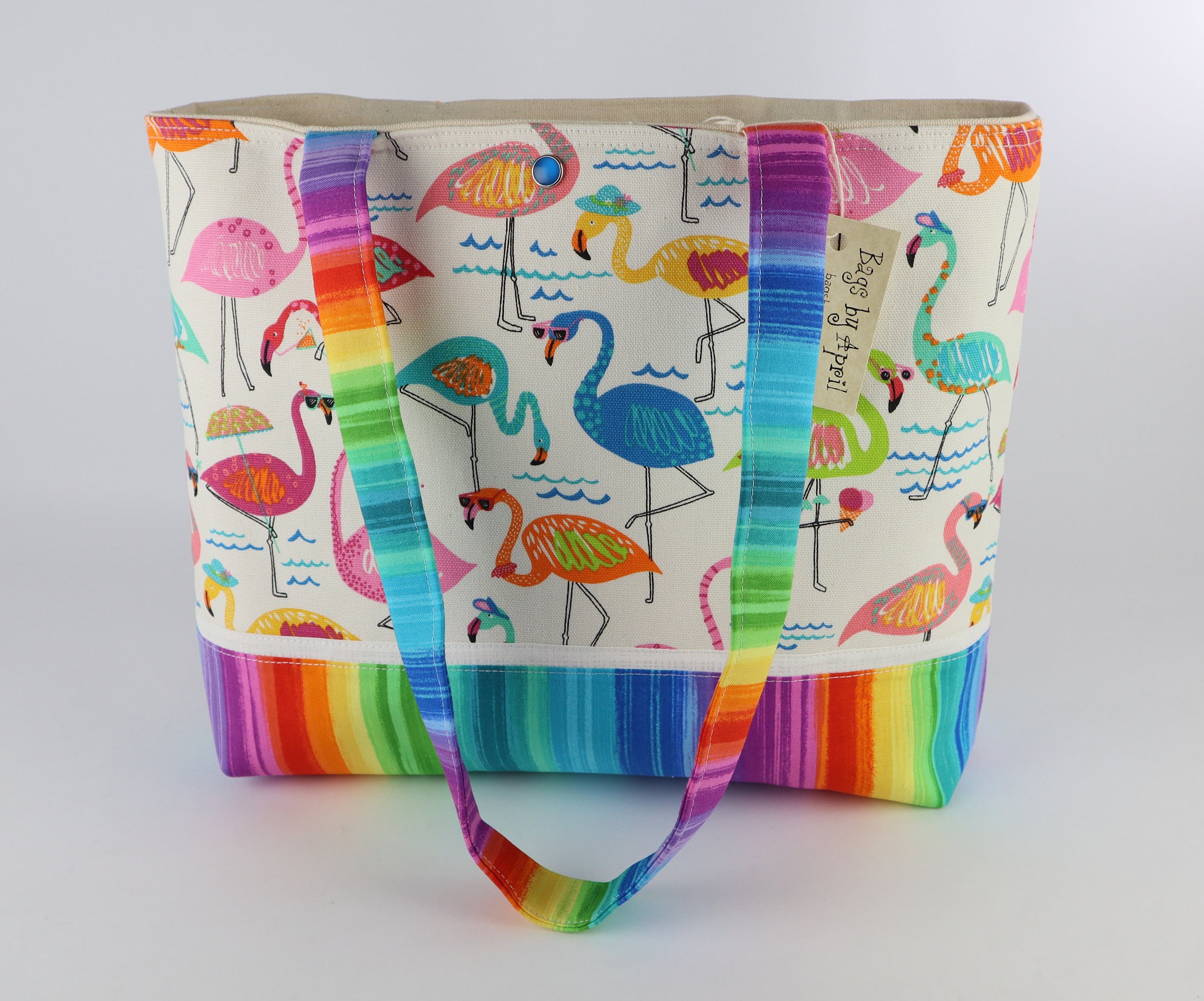 Tropical Flamingos Shoulder Bag Purse Island Vacation Handbag Etsy