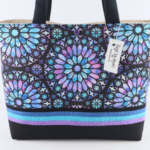 Bolso de hombro con vitral, bolso de mosaico, bolso de mandala, bolso bohemio