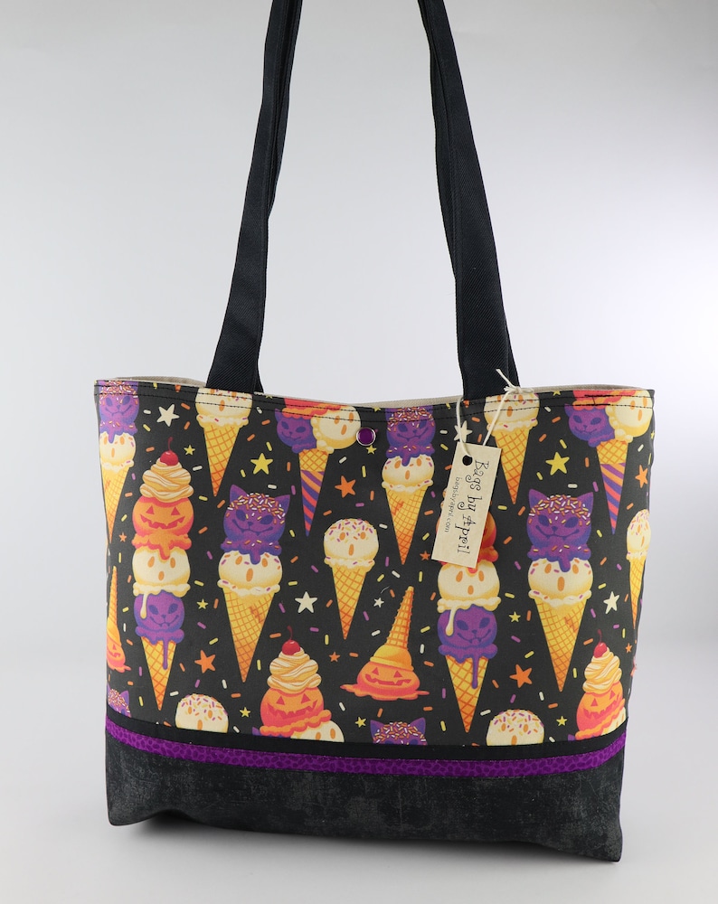 Spooky Ice Cream Shoulder Bag Purse Halloween Treats Handbag image 9