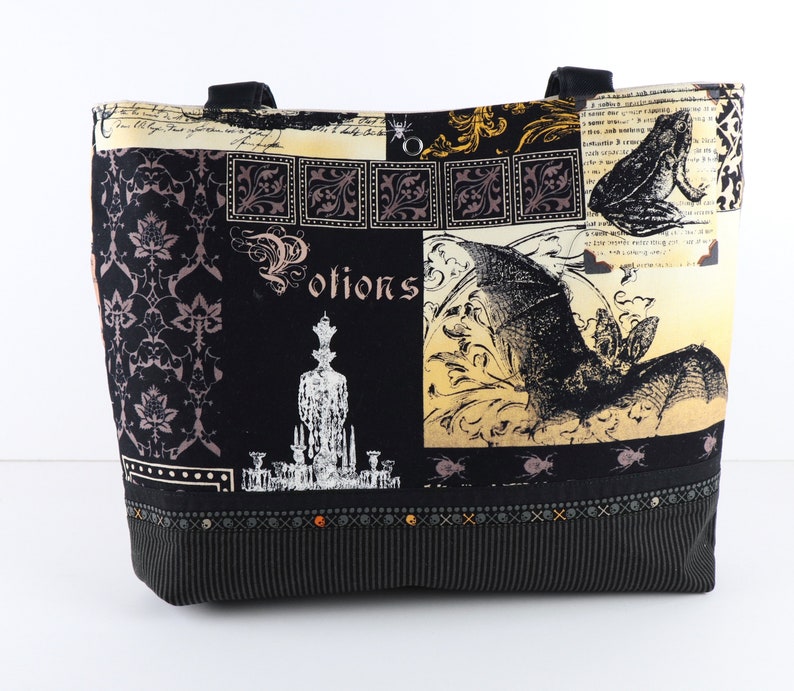 Gothic Spells and Potions Shoulder Bag Halloween Skull Purse Etsy