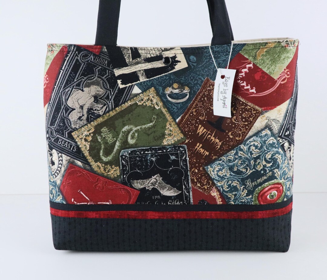 Spell Books Shoulder Bag Grimoire Purse Gothic Halloween Witchy Tote ...
