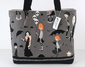 Goth Kids Shoulder Bag Purse Gothic Girl handbag tote