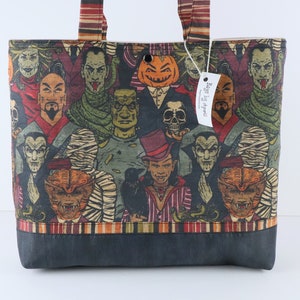 Monster Mash Shoulder Bag Purse Classic Scary Monsters Handbag tote Halloween