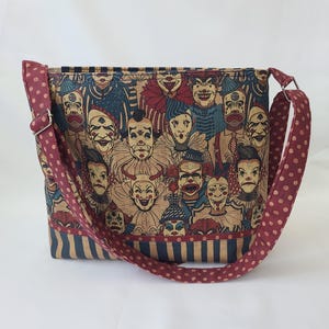 Creepy Circus Clowns Crossbody Bag Purse Scary Monsters Shoulder bag