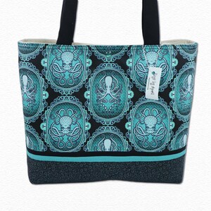 Bolso de hombro con forma de pulpo: bolso náutico gótico, bolso de mano con diseño de cefalópodo en verde azulado y negro, regalo único hecho a mano para los amantes del océano