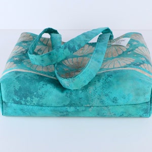 Seashells Seafoam Aqua Green Shoulder Bag Purse Ocean Beach tote Sea Shells handbag image 8