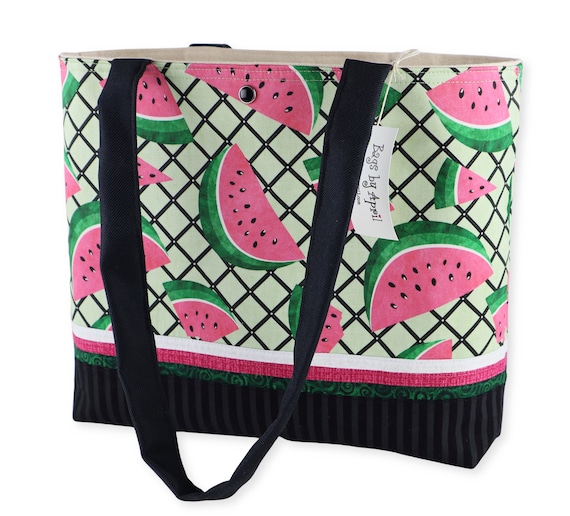 Watermelon Slices Shoulder Bag Purse Summer Picnic Handbag Tote